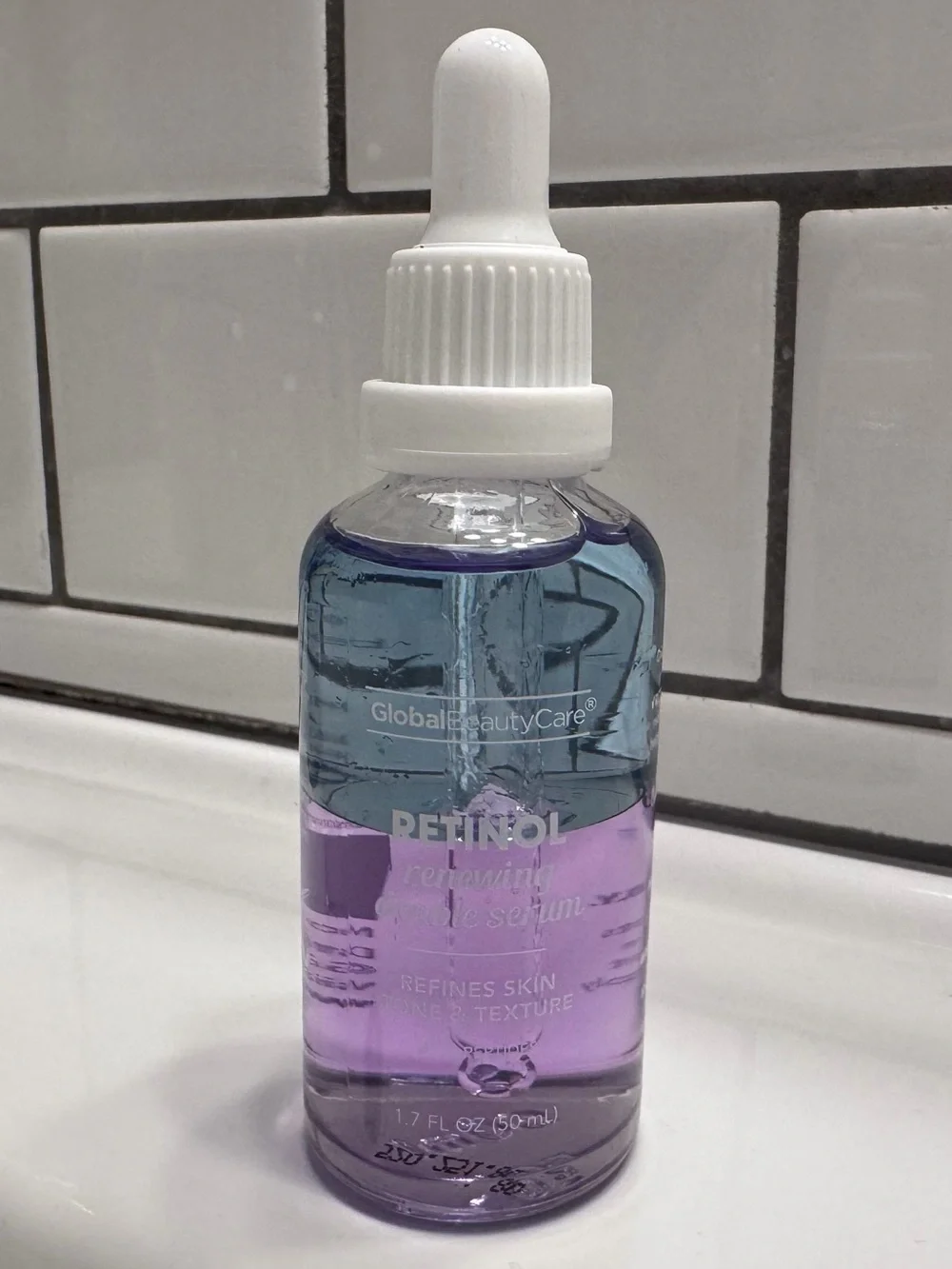 Global Beauty Care Retinol Renewing Double Serum. Size: 1.7 fl oz (50 mL). NEW!